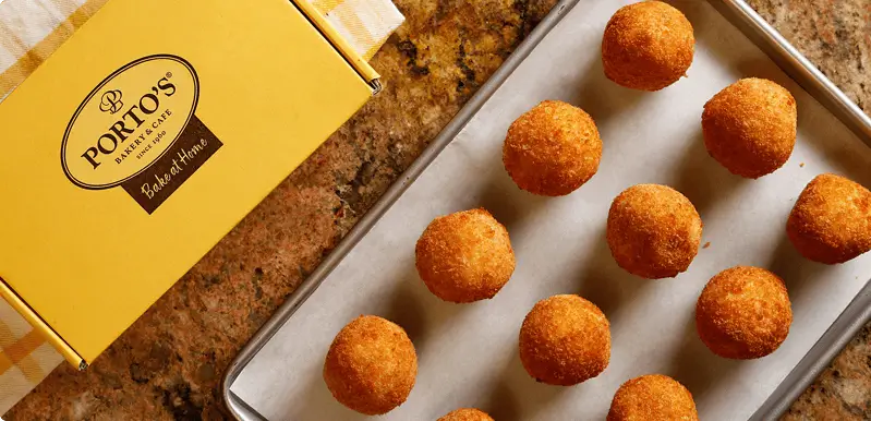 A sheet of Potato Balls