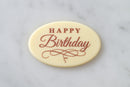 Chocolate Birthday Plaque